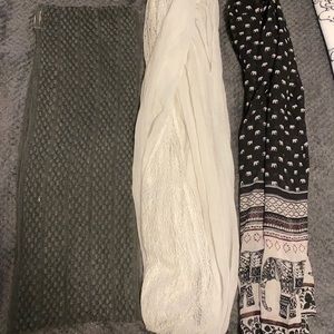 Three scarves for $10